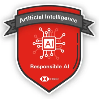 Badge for Responsible AI issued by HSBC