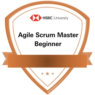 Badge for Scrum Mastery - Beginner issued by HSBC